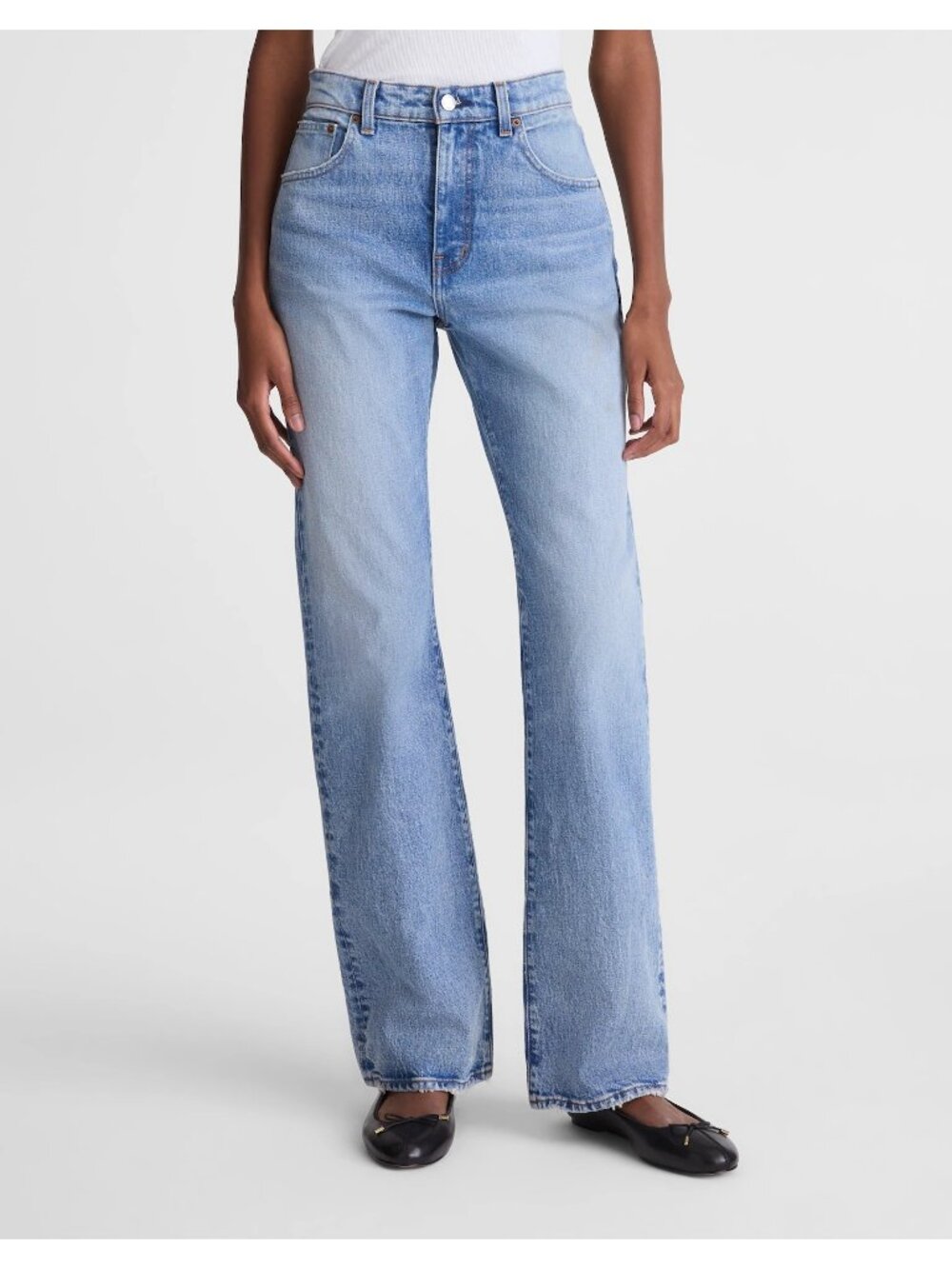 Madewell Relaxed Bootcut Jeans W28P Light Wash High Rise Casual Western Nwt